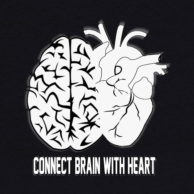 Connect brain With heart by karimydesign